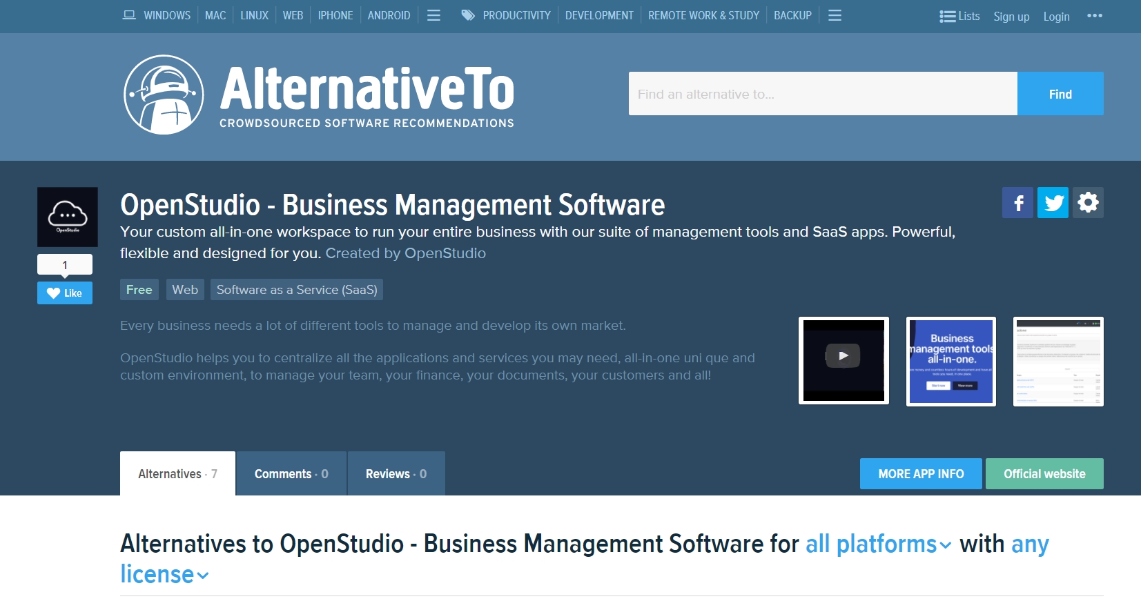 Alternatives to OpenStudio - Business Management Software