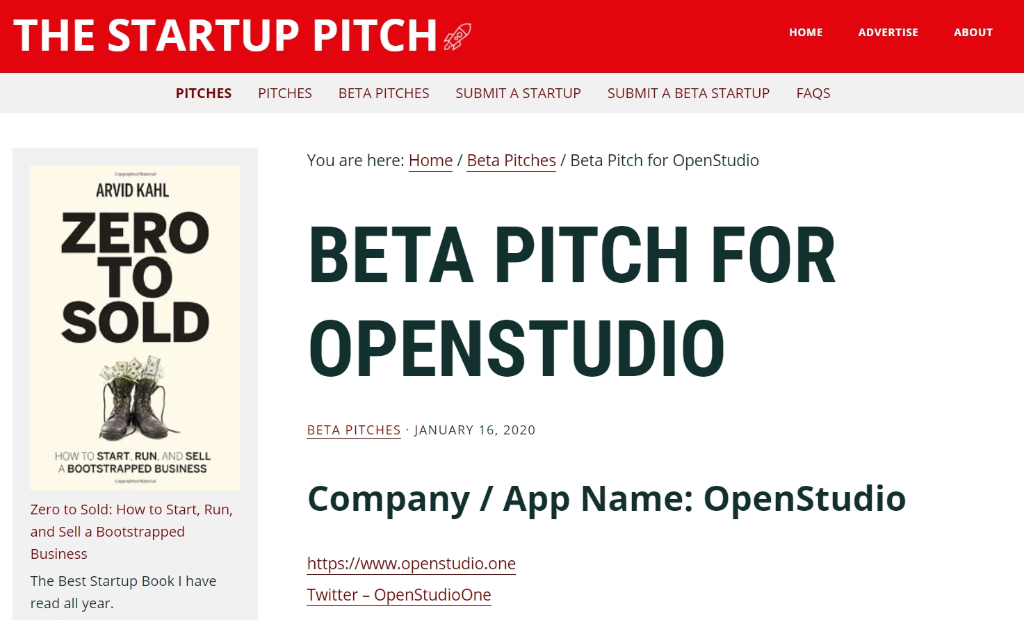BetaPitch for Openstudio