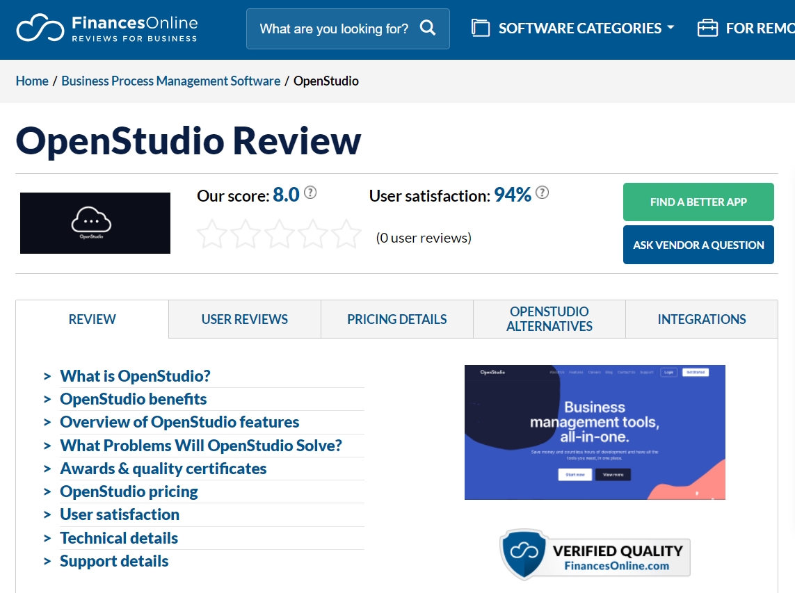 OpenStudio Reviews: Pricing & Software Features 2020