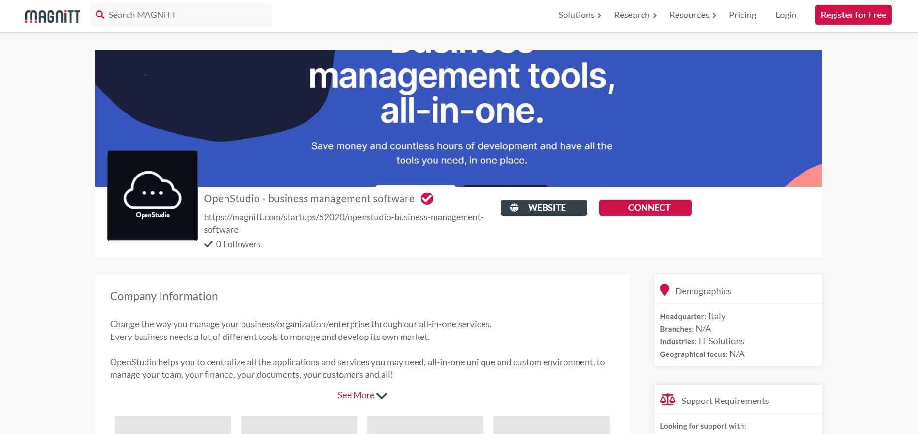 OpenStudio - business management software