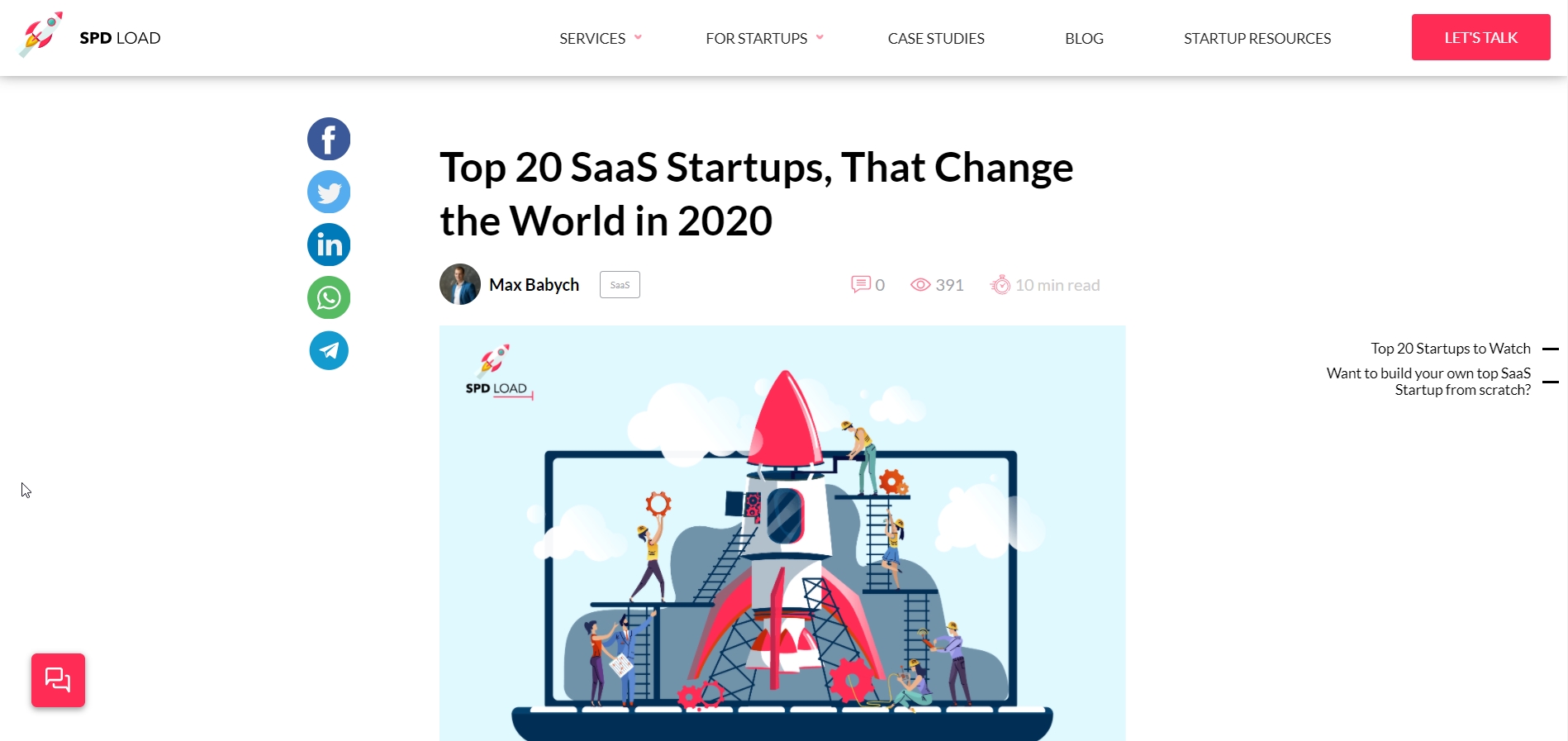 Top 20 SaaS Startups, That Change the World in 2020