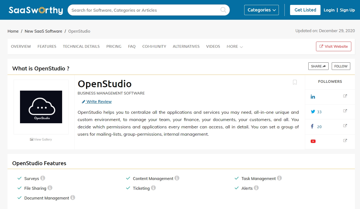 What is Openstudio.one?