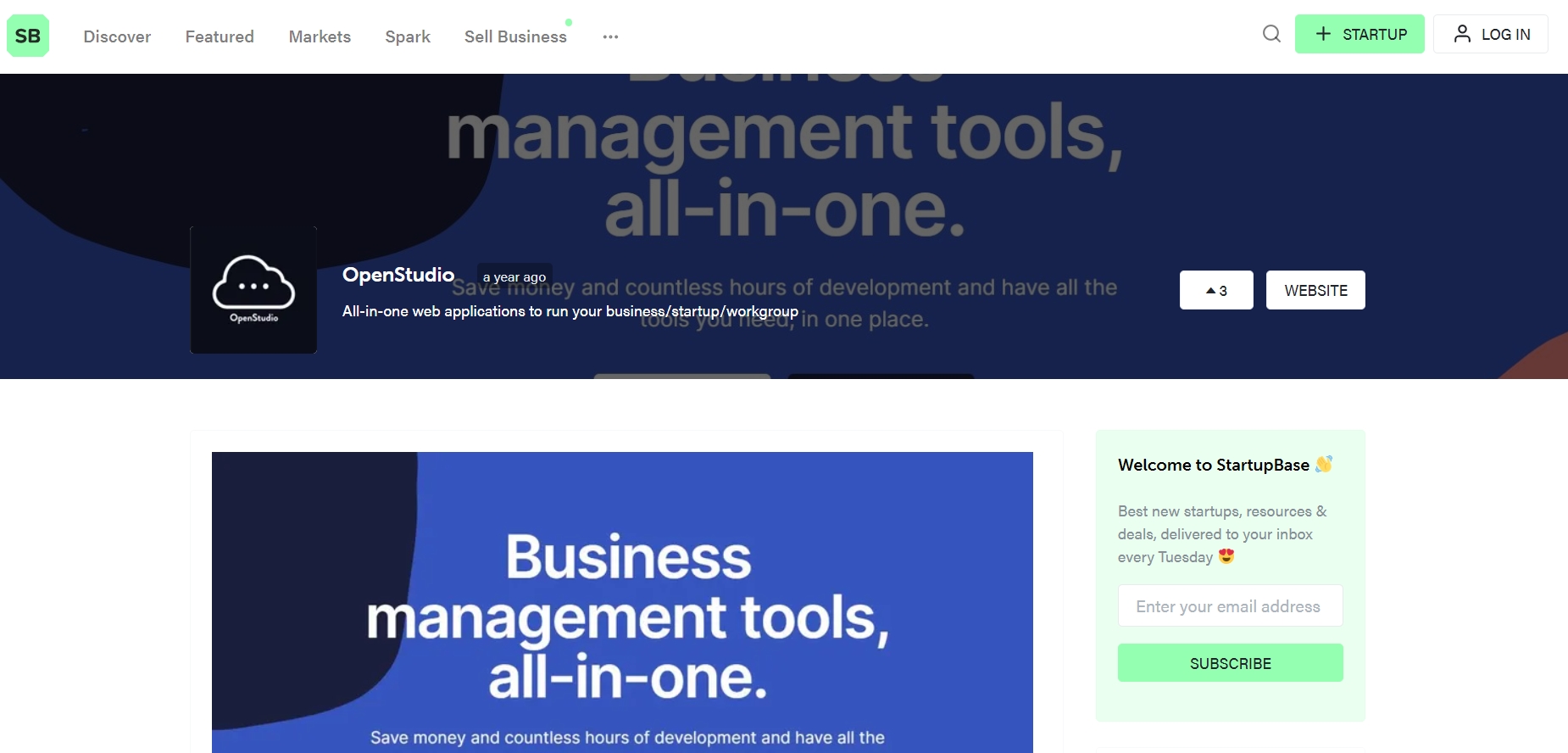 OpenStudio - All-in-one web applications to run your business/startup/workgroup