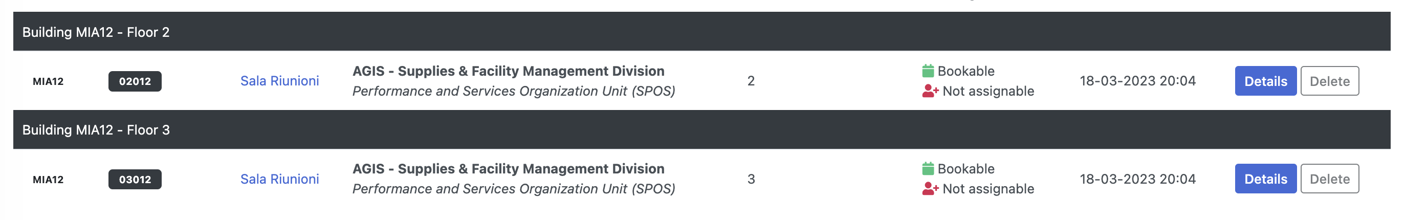 Assign Spaces - Verify if a space 