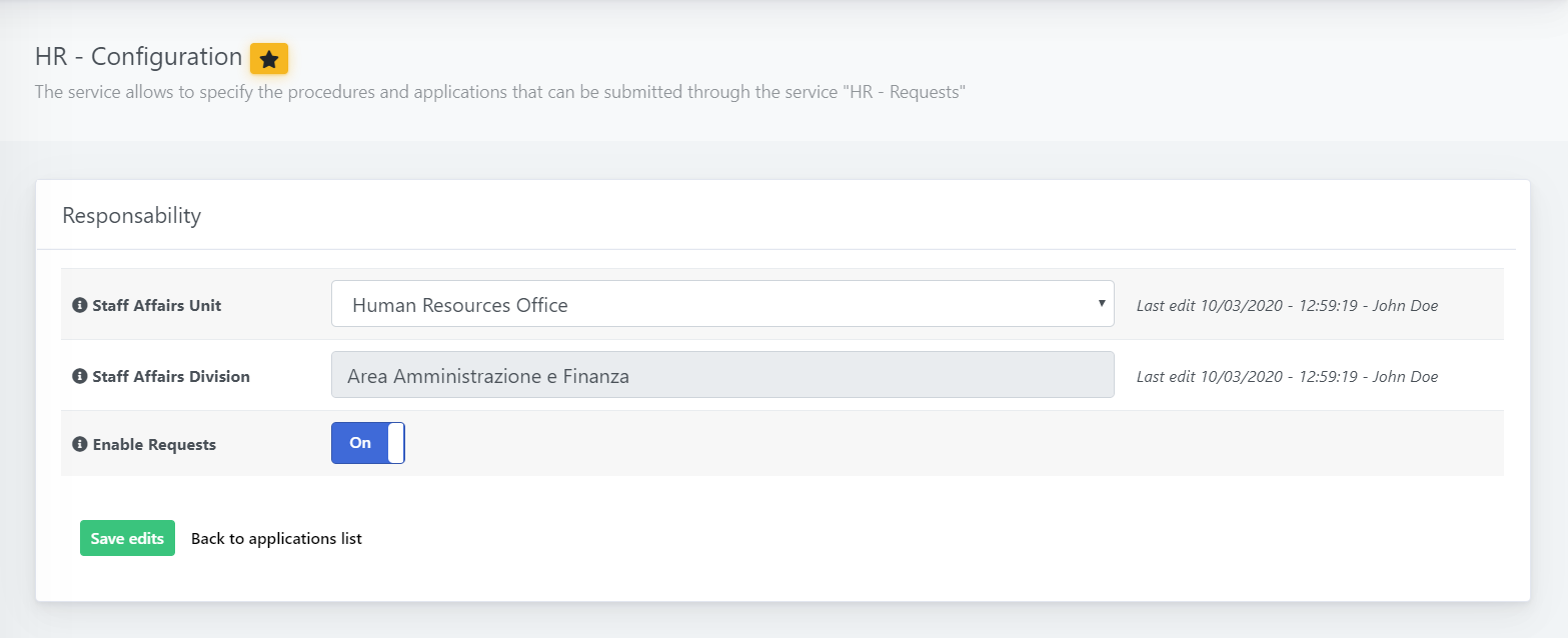 OpenStudio - Human Resources general configuration