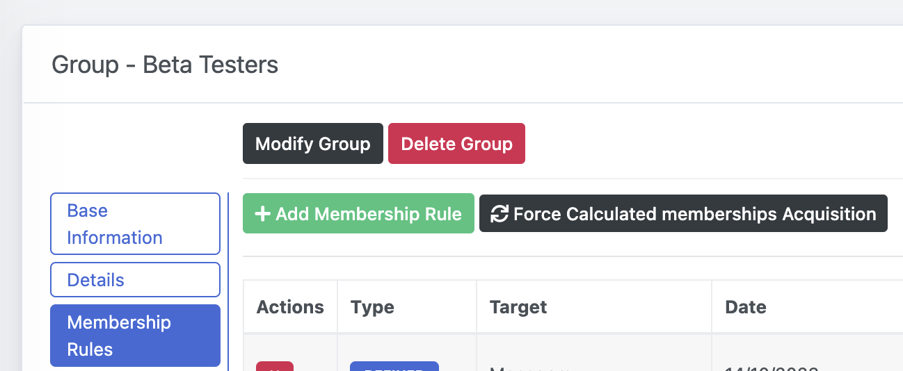 OpenStudio - Manage Authorization Groups - Rules - Force acquisition of Calculated