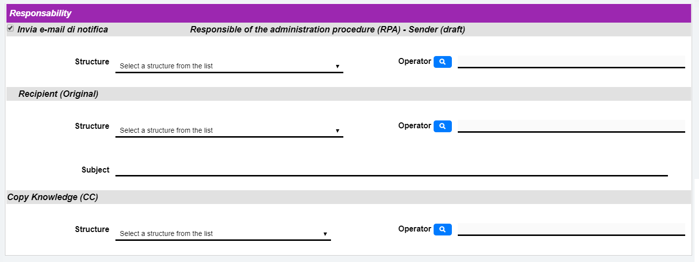 IT Protocol - Registration for Internal Protocol - Responsibility