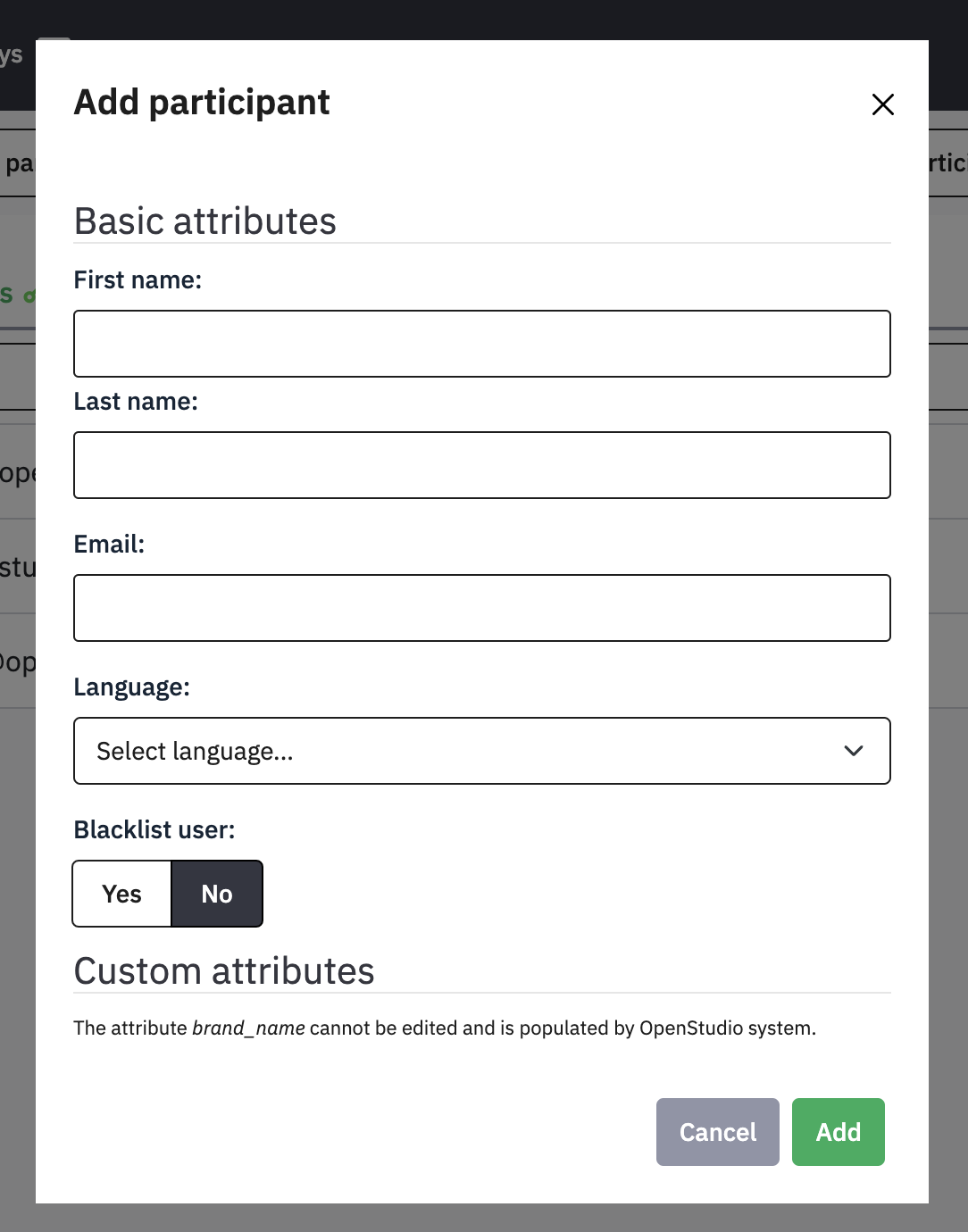 Encuestas - LimeSurvey (CPDB) - Modal